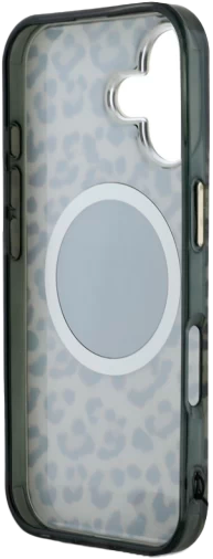 Etui Guess HC IML Leopard Triangle Cord Strap MagSafe do Apple iPhone 16 Brown (3666339432614) - obraz 6