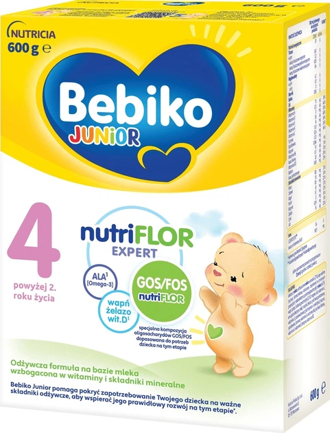 Mleko w proszku Nutricia Bebiko Junior NutriFlor Expert 4 600 g (5900852921377) - obraz 2