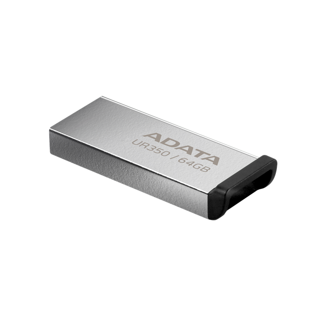 Флеш-накопитель ADATA USB 3.2 UR 350 64Gb Silver/Black - изображение 3