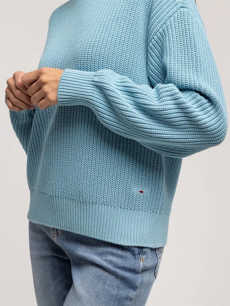 Sweter damski bawełniany Lee Cooper-Yana Organic M Błękitny (5905991746454) - obraz 4