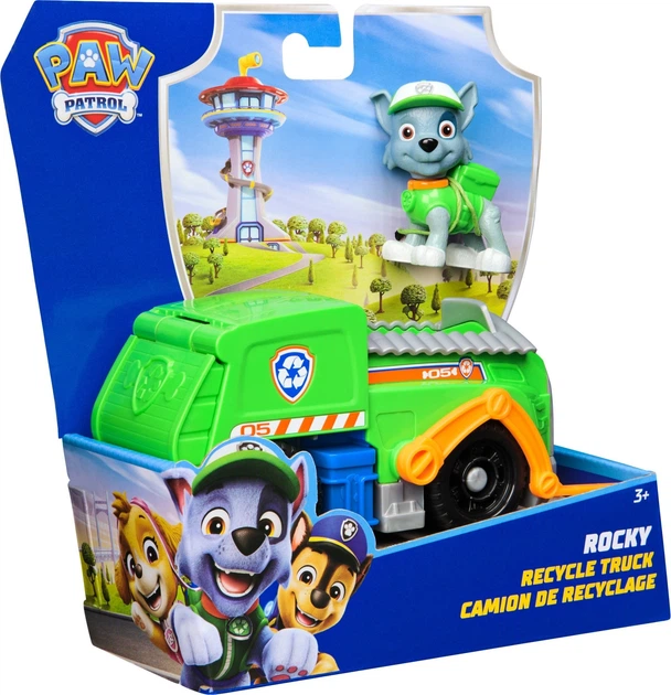 Samochód Spin Master Paw Patrol Basic Vehicle Rocky z figurką (0778988507506) - obraz 2