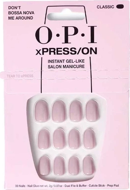 Sztuczne paznokcie O.P.I xPRESS/ON Classic Don’t Bossa Nova Me Around 30 szt (4064665196238) - obraz 1