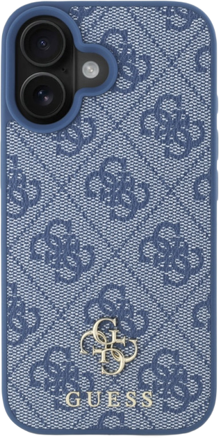 Панель Guess HC PU 4G Small Classic для Apple iPhone 16 Blue (3666339364366) - зображення 3