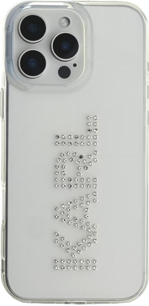 Панель Karl Lagerfeld IML Rhinestones Logo для Apple iPhone 16 Pro Transparent (3666339356668 - зображення 3