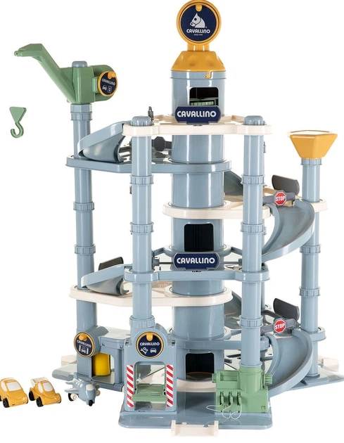 Wieża garażowa Cavallino 7-piętrowa z samochodami w pastelowych kolorach 4767LN04 (8719214078966) - obraz 1