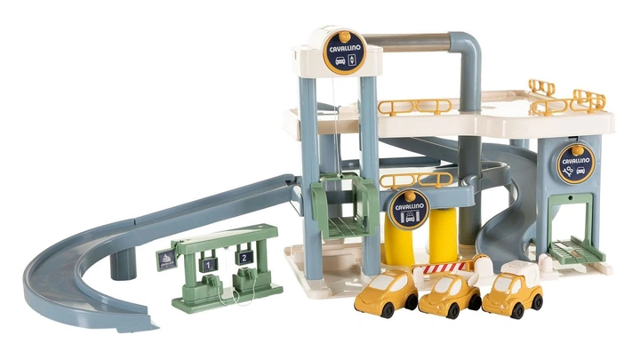 Garaż Cavallino luxury z samochodami w pastelowych kolorach 4722LN04 (8719214078959) - obraz 1