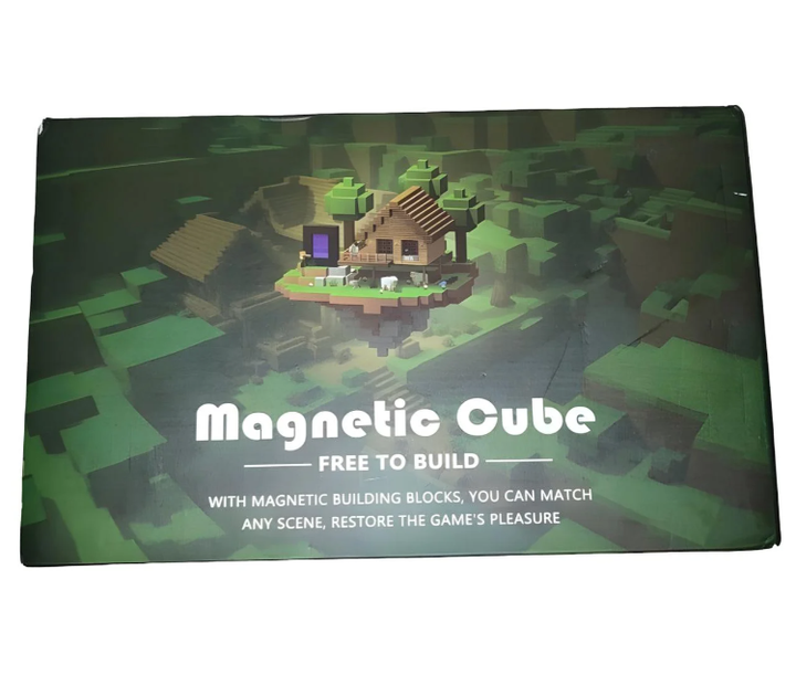 Minecraft магнитный конструктор Magnetic Cube 122 детали кубики конструкторы для взрослых и детей Майнкрафт дом из кирпича - Фото 2 Minecraft магнитный конструктор Magnetic Cube 122 детали кубики конструкторы для взрослых и детей Майнкрафт дом из кирпича - изображение 2