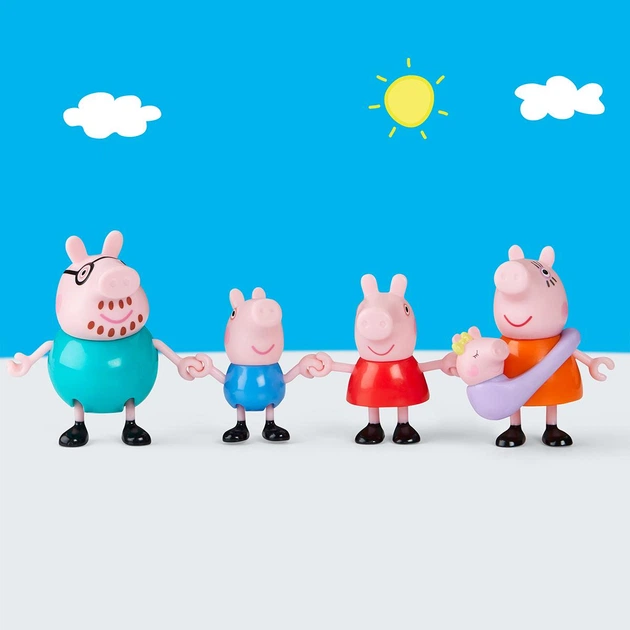 Набір фігурок PEPPA FIGURINES – ВЕЛИКА РОДИНА ПЕППИ Peppa Figurines G0506 - изображение 8
