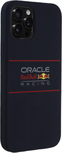 Etui Red Bull Silicone Horizontal Logo MagSafe do Apple iPhone 16 Navy (RBHMP16S24SIHSRV) - obraz 2