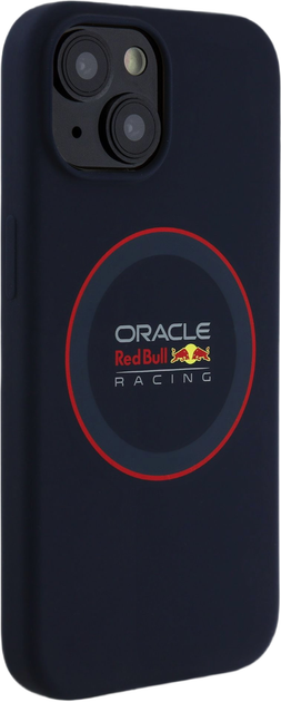 Etui Red Bull Liquid Silicon Case With Ring MagSafe do Apple iPhone 16 Plus Navy (RBHMP16M24SIILVR) - obraz 3