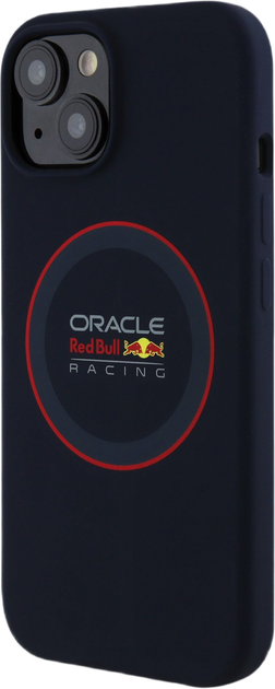 Панель Red Bull Liquid Silicon Case With Ring MagSafe для Apple iPhone 16 Pro Max Navy (RBHMP16X24SIILVR) - зображення 1
