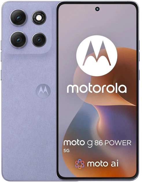Мобільний телефон Motorola Moto G86 Power 5G 12/256GB Cosmic Sky (PB8X0033PL) - зображення 1
