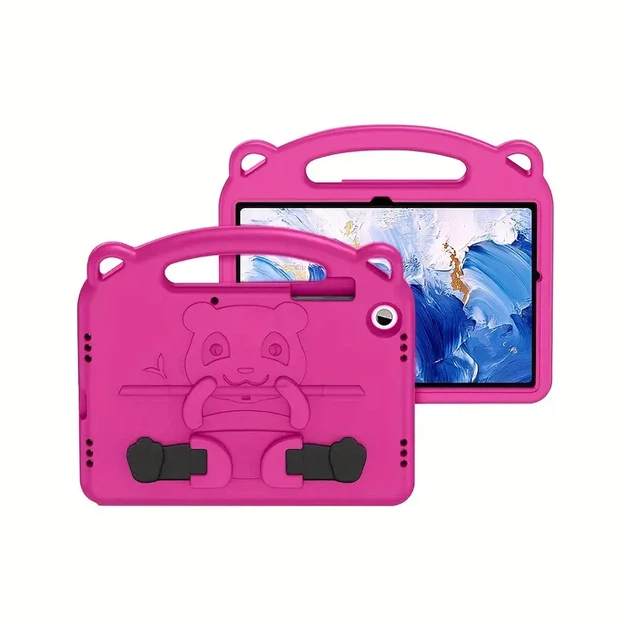 Противоударный детский силиконовый чехол с ручкой EVA Panda для Samsung Galaxy Tab A9+ / A9+ Plus 11" SM-X210 SM-X216 Малиновый - Фото 9 Противоударный детский силиконовый чехол с ручкой EVA Panda для Samsung Galaxy Tab A9+ / A9+ Plus 11" SM-X210 SM-X216 Малиновый - изображение 9