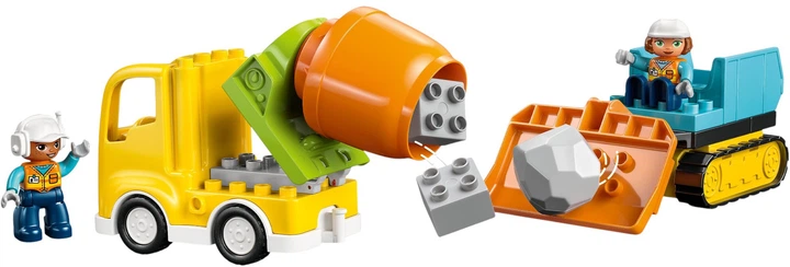 Конструктор LEGO DUPLO Town Будівельний майданчик з транспортними засобами 3 в 1 84 елементи (10476) - зображення 6