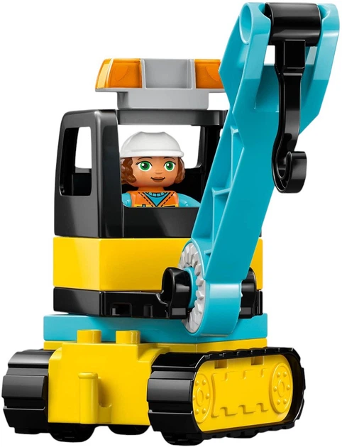 Конструктор LEGO DUPLO Town Будівельний майданчик з транспортними засобами 3 в 1 84 елементи (10476) - зображення 8