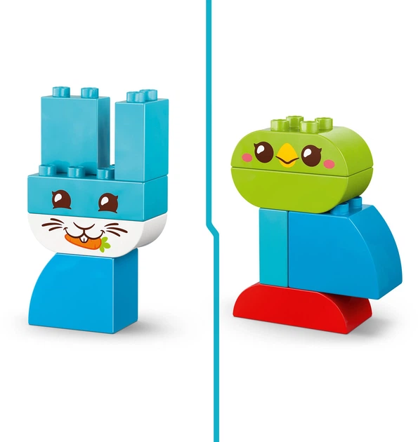 Zestaw klocków LEGO DUPLO My First Kreatywne zwierzaki 3 w 1 24 elementy (10477) - obraz 4