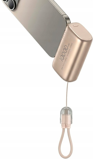 Powerbank USAMS PB82 10000mAh 20W Beige (6958444995175) - obraz 2