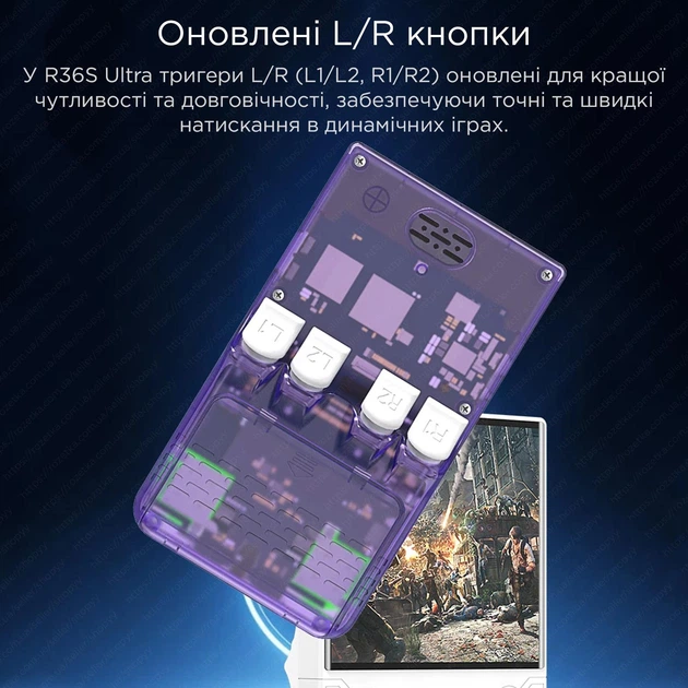 Портативна ігрова консоль Intex Data Frog R36 Ultra Retro Handheld