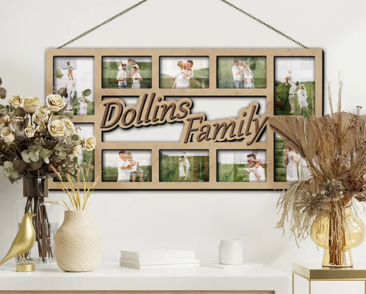 Фоторамка-коллаж The Frame Depot семейная на 10 фото Бежевый (rectangles_dollins_collage) - изображение 2