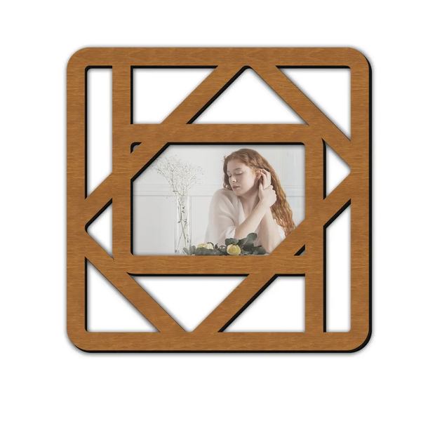 Рамка для фото The Frame Depot геометрическая деревянная Светло-коричневый (boho_rectangles_modern) - Фото 1 Рамка для фото The Frame Depot геометрическая деревянная Светло-коричневый (boho_rectangles_modern) - изображение 1