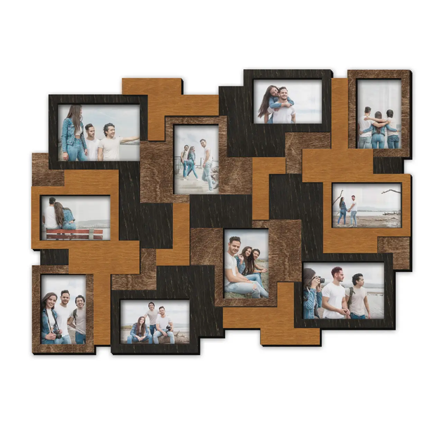 Коллаж The Frame Depot из фоторамок абстрактных на 10 фотографий Светло-коричневый (abstract_collage) - Фото 1 Коллаж The Frame Depot из фоторамок абстрактных на 10 фотографий Светло-коричневый (abstract_collage) - изображение 1