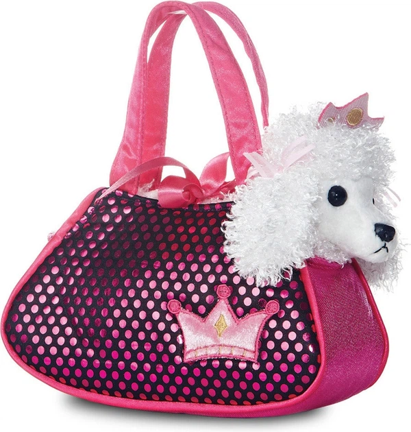 Maskotka Aurora Fancy Pals Pudel Truskawkowy w torbie 20 cm 220733D (4894856073334) - obraz 1
