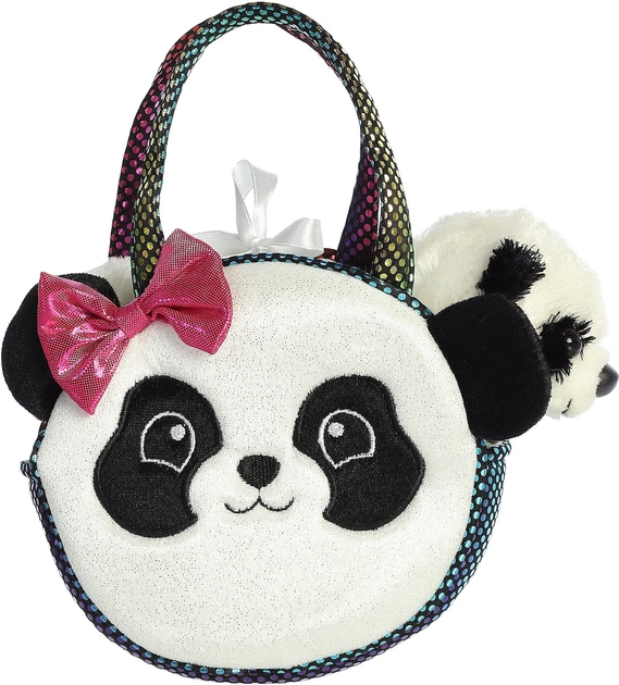 Maskotka Aurora Fancy Pals Panda w torbie 20 cm 220897C (5034566351073) - obraz 2