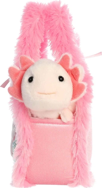 Maskotka Aurora Fancy Pals Aksolotl w torbie 21 cm 220897F (5034566351097) - obraz 2