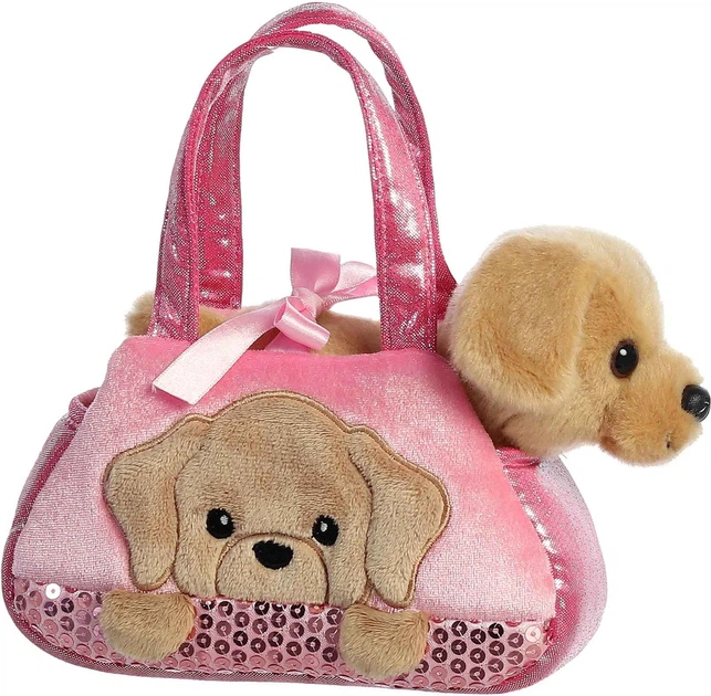 Maskotka Aurora Fancy Pals Labrador w torbie 20 cm 200374H (5034566613652) - obraz 2