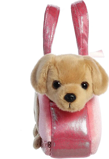 Maskotka Aurora Fancy Pals Labrador w torbie 20 cm 200374H (5034566613652) - obraz 3