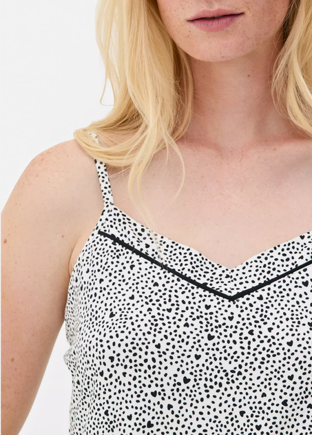 Жіноча піжама Primark Primark JPrinted Cami Pyjama Set L Комплект для дому та сну Білий (8556) - зображення 3