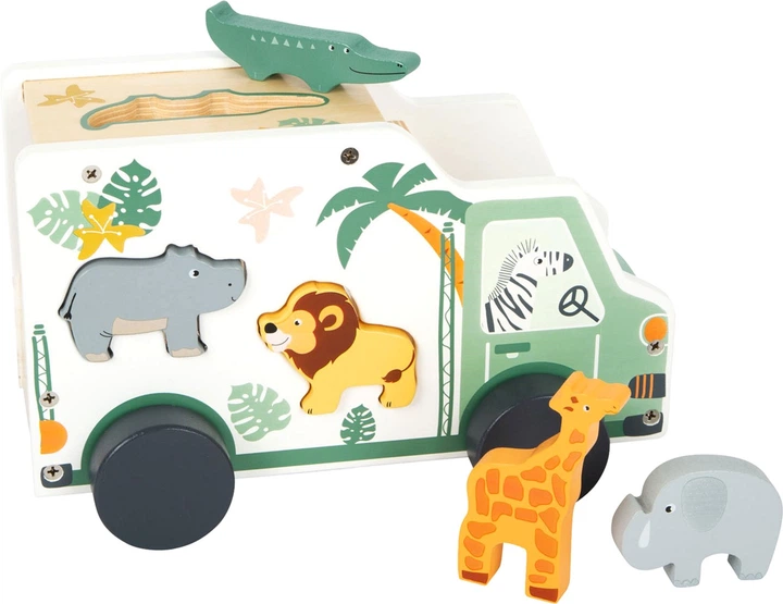 Сортер Small Foot Дерев’яний Джип Сафари 6 елементів (4020972117007) - зображення 1