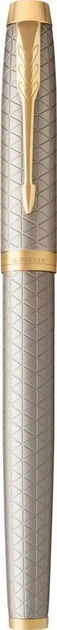 Pióro kulkowe Parker IM Premium Warm Grey GT obudowa Srebrno-złota Czarna (3501179316864) - obraz 1