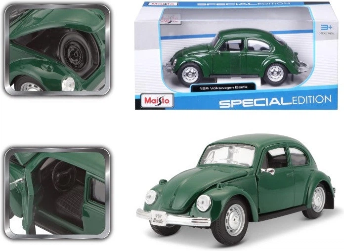 Metalowy model samochodu Maisto Special Edition Volkswagen Beetle 1:24 MST31926GN (90159072294) - obraz 4