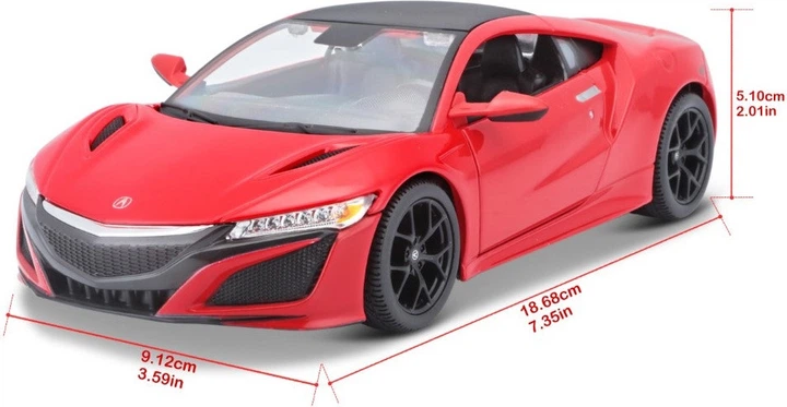 Металева модель автомобіля Maisto Acura NSX 2018 1:24 MST31234RD (90159001171) - зображення 13