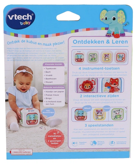 Куб розвиваючий Vtech Baby Друзі-тварини 80-574123 (3417765741234) - зображення 4