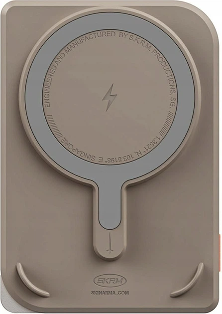 УМБ Skinarma Nexus Mecha Magnetic Kick-Stand MagSafe 5000 mAh 20W Gold (SK-PB5KNEXUS-MECDGD) - зображення 2