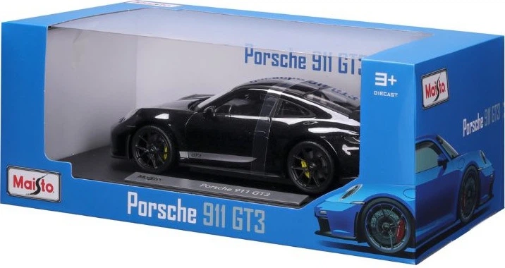 Metalowy model samochodu Maisto Porsche 911 GT3 2022 1:18 MST36458BK (90159067474) - obraz 2