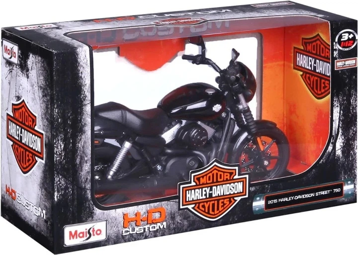 Металева модель мотоцикла Maisto Harley-Davidson Street 750 2015 1:12 MST32333 (090159323334) - зображення 1