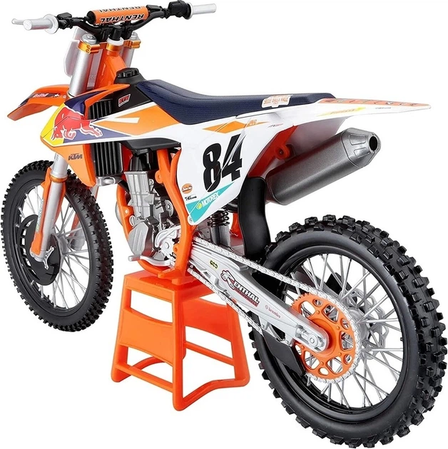 Металева модель мотоцикла Maisto Red Bull KTM 450 SX-F 2018 1:6 MST32228 (090159322283) - зображення 2