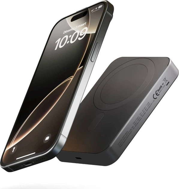 УМБ Zens Pro 1 Slim Qi2 MagSafe 10000 mAh 15W Black (ZEPP10B/00) - зображення 4