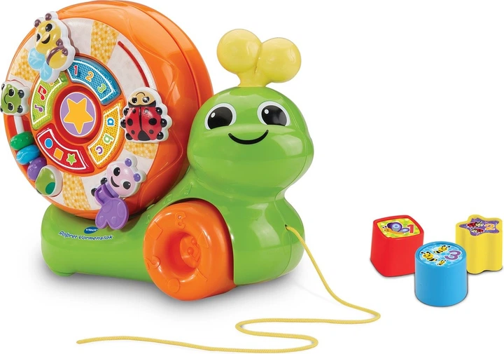 Куб розвиваючий Vtech Baby Равлик сортер фігури літери кольори та цифри 80-572223 (3417765722233) - зображення 2