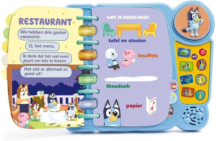 Interaktywna książka Vtech Bluey z grami ponad 400 melodii i dźwięków 80-541223 (3417765412233) - obraz 3