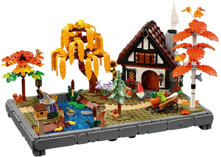 Zestaw klocków LEGO Icons Jesienny ogród z chatką 1102 elementy (11372) - obraz 2