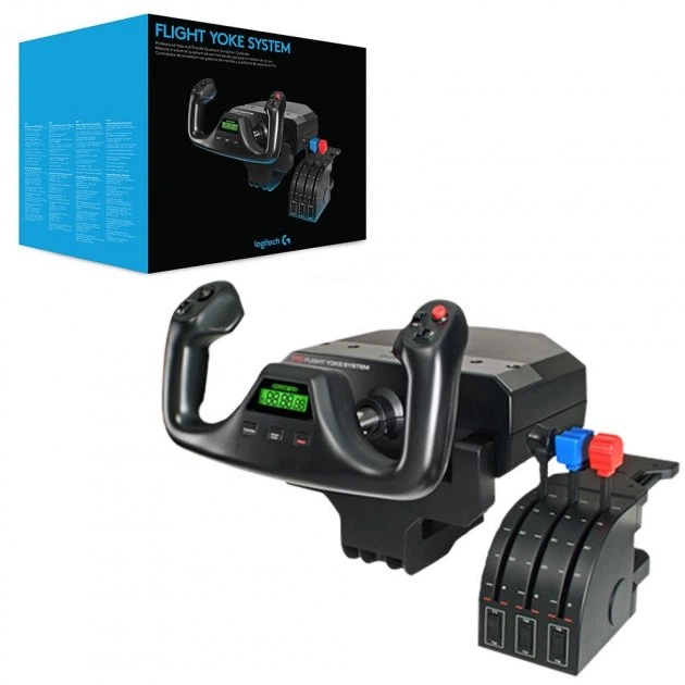 Дротове кермо Logitech G Saitek Pro Flight Yoke System PC – фото