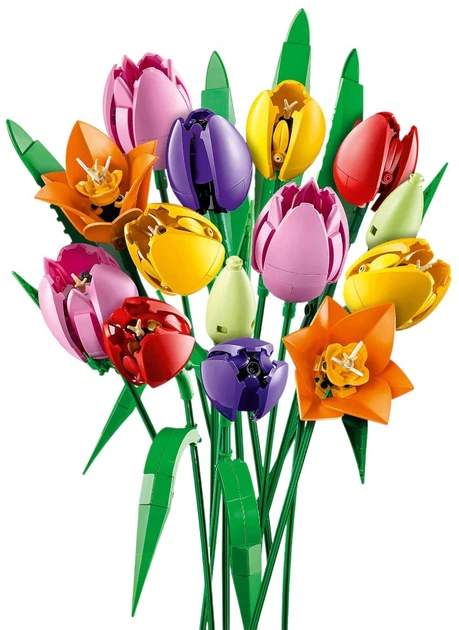 Zestaw klocków LEGO Botanicals Bukiet tulipanów 576 elementów (11501) - obraz 2