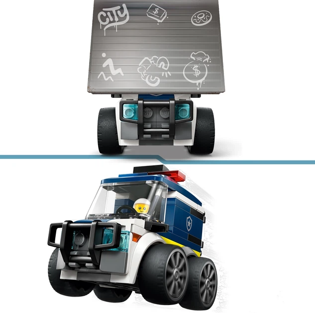 Конструктор LEGO CITY Автівки — Поліцейська вантажівка 71 елемент (60481) - зображення 6