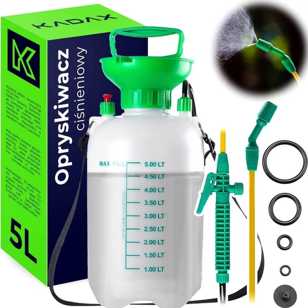 Opryskiwacz ciśnieniowy ręczny Kadax Arkel 5 l Zielony (K11322) - obraz 6