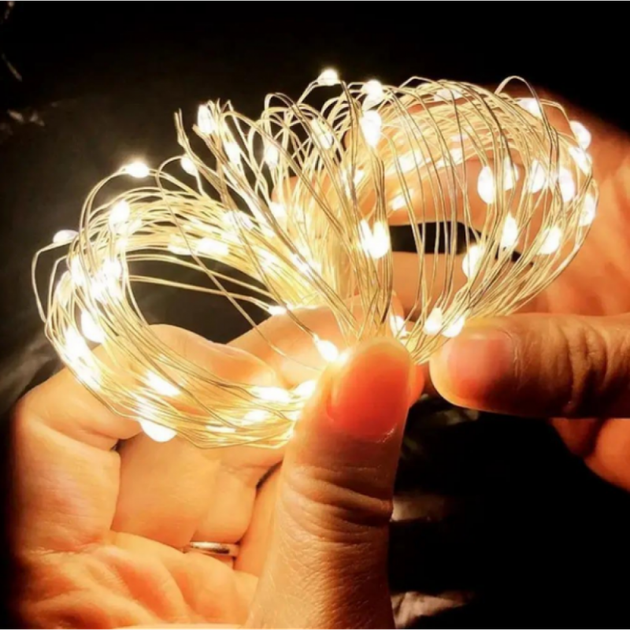 Гирлянда "Роса" LumiBeam USB с пультом д/у и таймером 50 м 500 диодов теплый свет - изображение 5