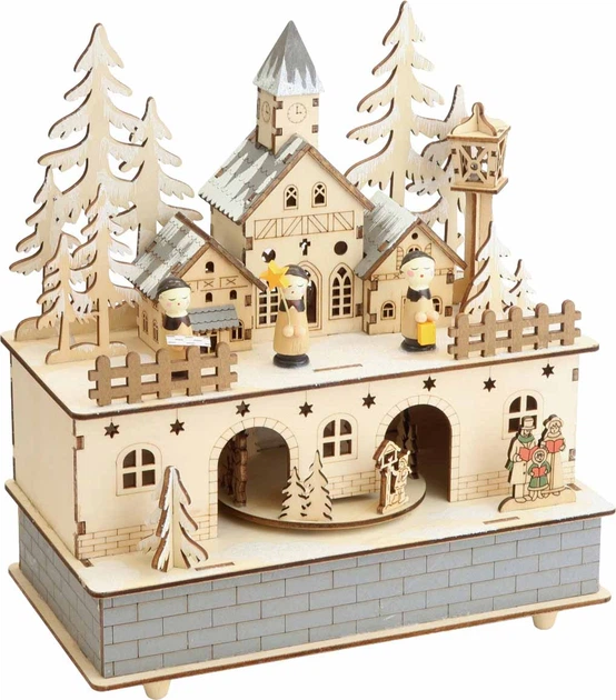 Музична скринька Small Foot Різдвяне селище зі світлом (4020972105431) - зображення 1